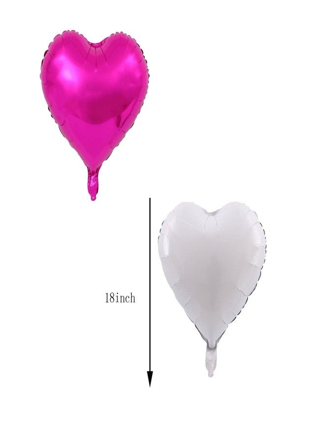 CSTYWC 9PCS Happy Birthday Mylar Balloons Set 36inch Hot Pink Happy Birthday Foil Balloons Decorations for Barbie Party Decorations Princess Girl's Birthday - Image 4